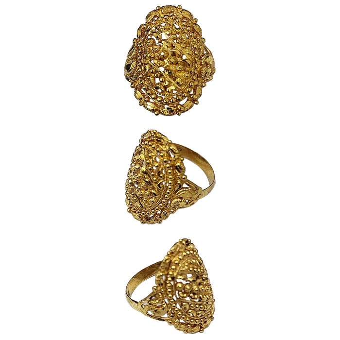 (LRG-321) Gold Ladies Ring , 3.429 Grams 22CT