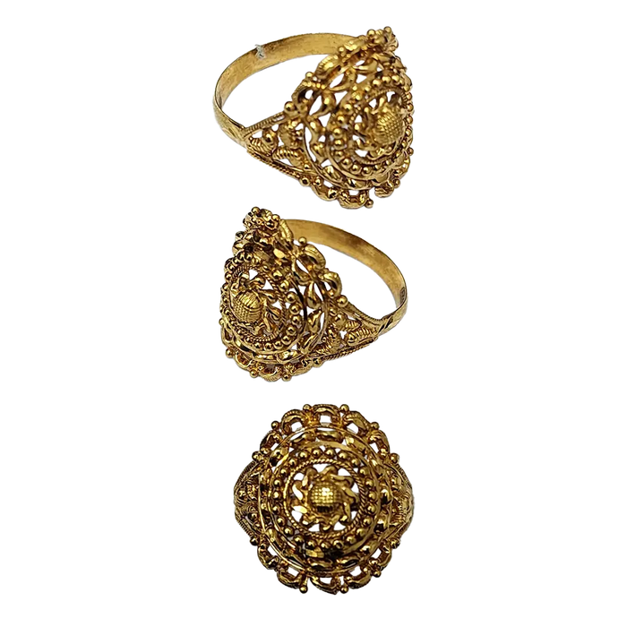 (LRG-322) Gold Ladies Ring , 3.314 Grams 22 CT