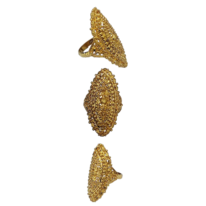 (LRG-323) Gold Ladies Ring , 4.642 Grams 22 CT