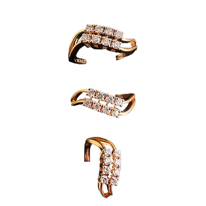 (RDL-730) Diamond Ring, Gold - 2.340 14KT, Diamond - 0.23