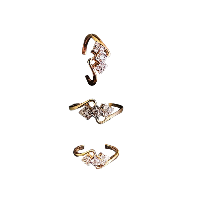 (RDG-732) Diamond Ring, Gold - 2.510 14KT, Diamond - 0.20