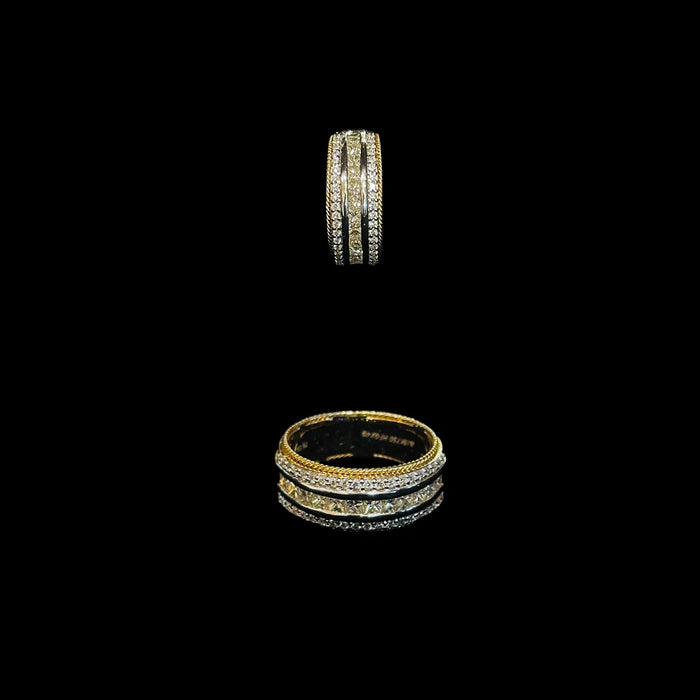 (RDL-720) Diamond Ladies Ring, Gold 7.390 (18KT) Diamond 1.18 CT