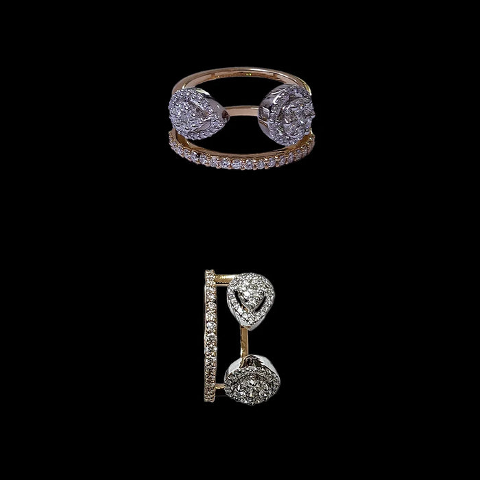 (RDL-722) Diamond Ladies Ring, Gold 6.000 (18KT), Diamond 0.84 CT