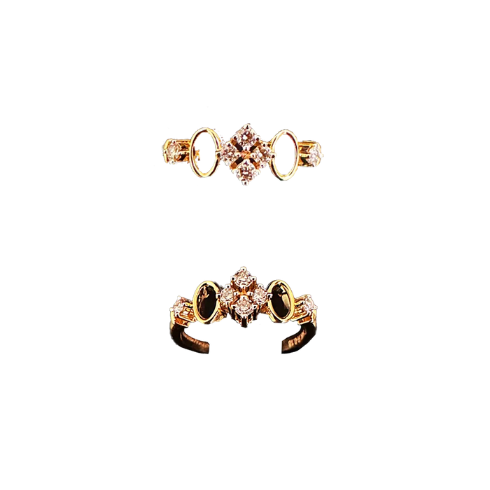 (RDL-733) Diamond Ring, Diamond - 0.18, Gold - 2.510, 14KT