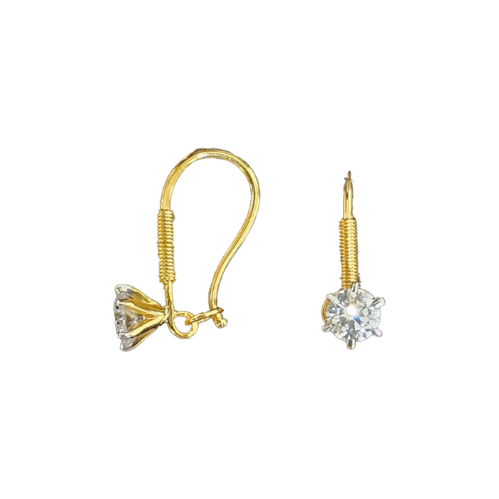 (TG-753) Tops in Gold with AD 1.860 Grams, 14 KT (Hallmarked)