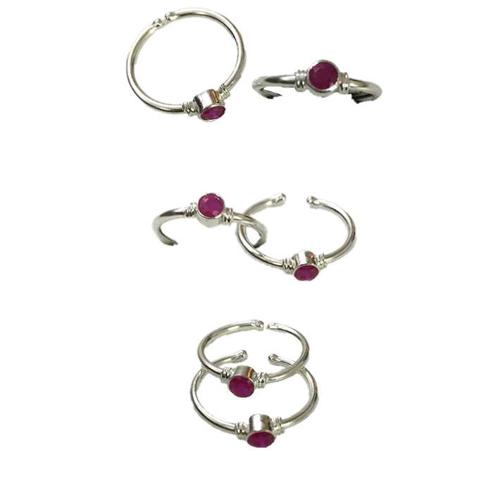 (TR-64) 4 Grams, Silver Toe Ring