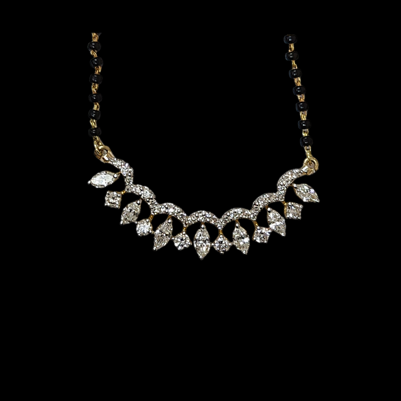 (PD-462) Diamond Pendant Set, Gold 6.834 (14KT) Diamond 1.37 CT